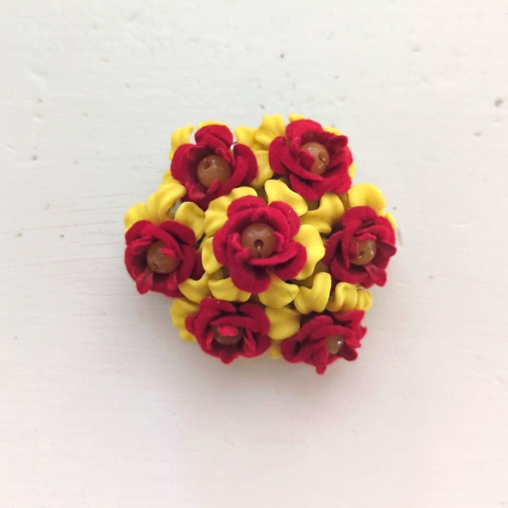 Luxulite Flower Brooch